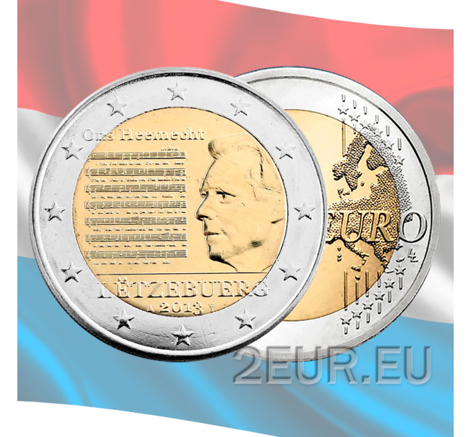 Luxembourg 2 euros UNC 2013 - Hymne national du Grand-Duché de Luxembourg