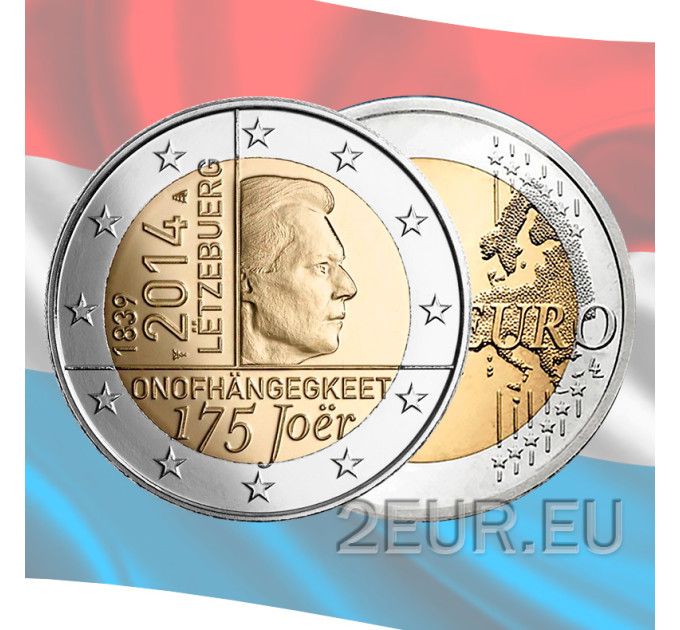 Luxembourg 2 euros UNC 2014 - 175e Anniversaire de l'Indépendance du Grand-Duché de Luxembourg
