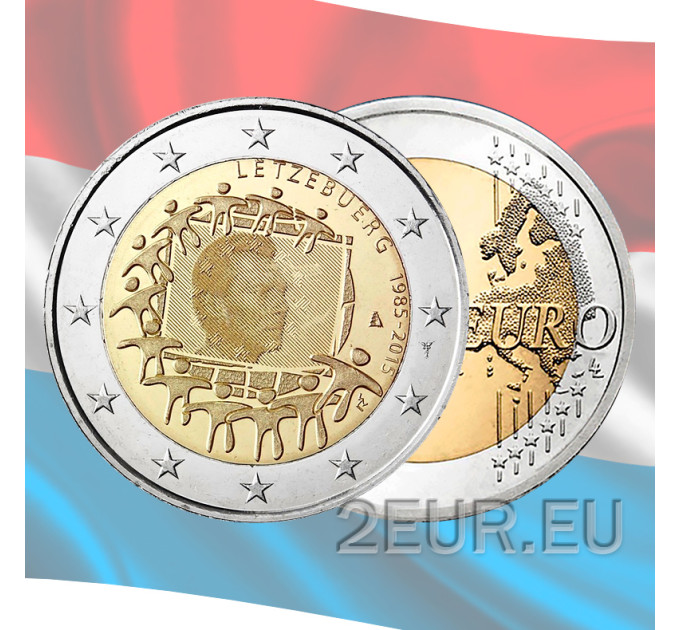 Luxembourg 2 euros UNC 2015 - 30e anniversaire du drapeau de l'UE