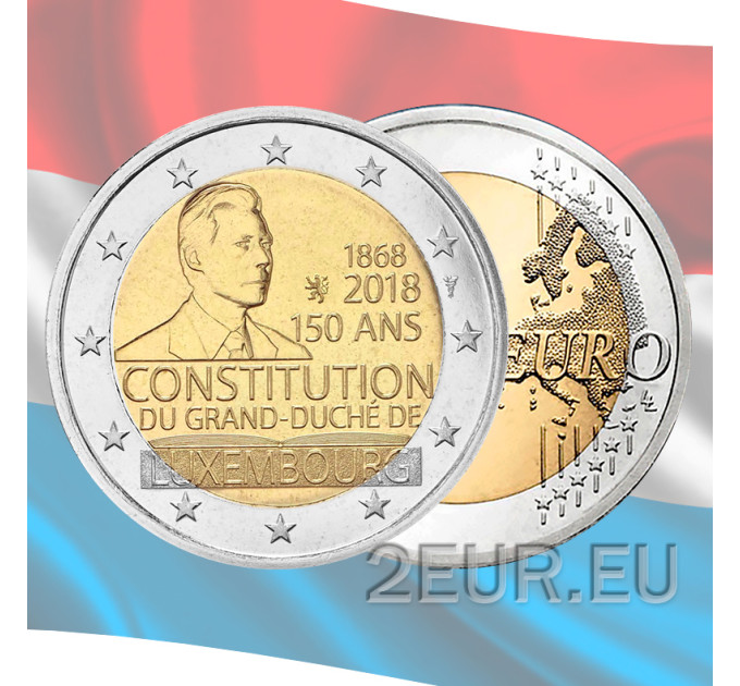 Luxembourg 2 euros UNC 2018 - 150e anniversaire de la Constitution luxembourgeoise