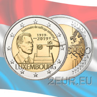 Luxembourg 2 euros UNC 2019 - Centenaire du droit de vote universel