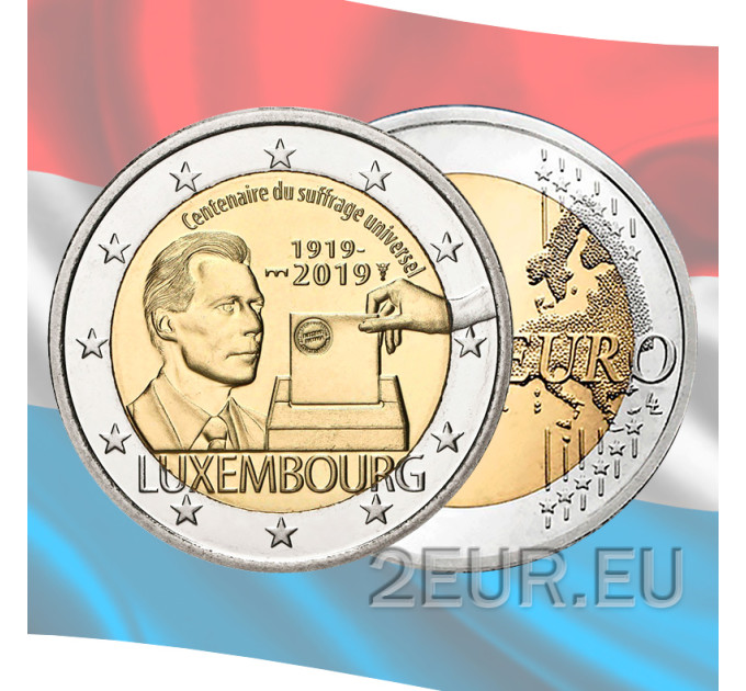 Luxembourg 2 euros UNC 2019 - Centenaire du droit de vote universel