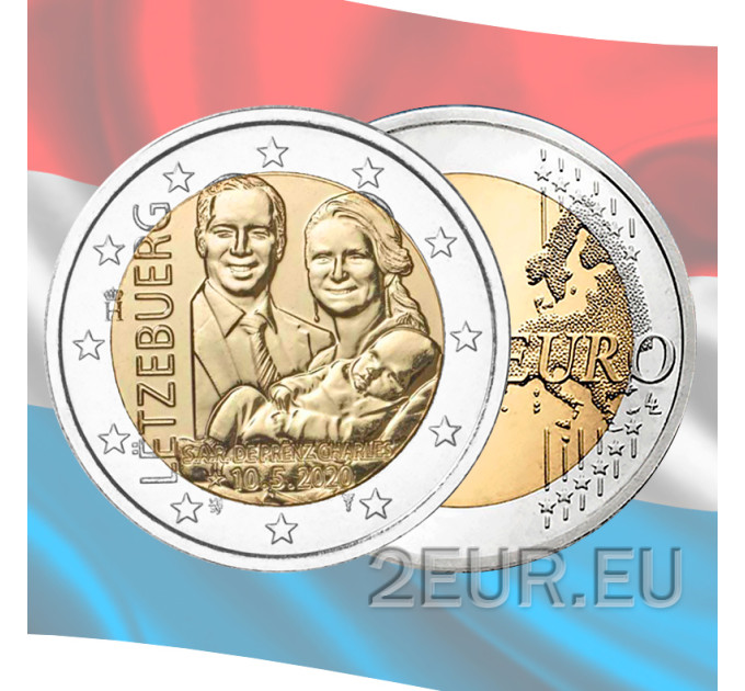 Luxembourg 2 euros UNC 2020 - Naissance du prince Charles