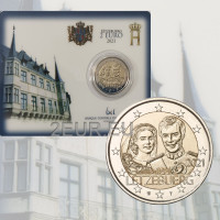 Luxembourg 2 euros BU 2021 - 40e anniversaire de mariage de la grande-duchesse Maria Teresa avec le grand-duc Henri