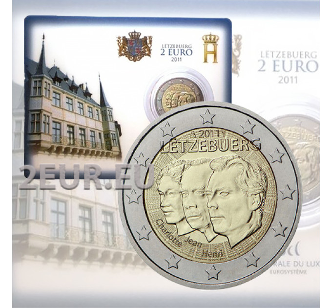 Luxembourg 2 euros BU 2011 - Jean de Luxembourg - 50e anniversaire de la nomination par la Grande-Duchesse Charlotte de son fils Jean comme lieutenant du Grand-Duc
