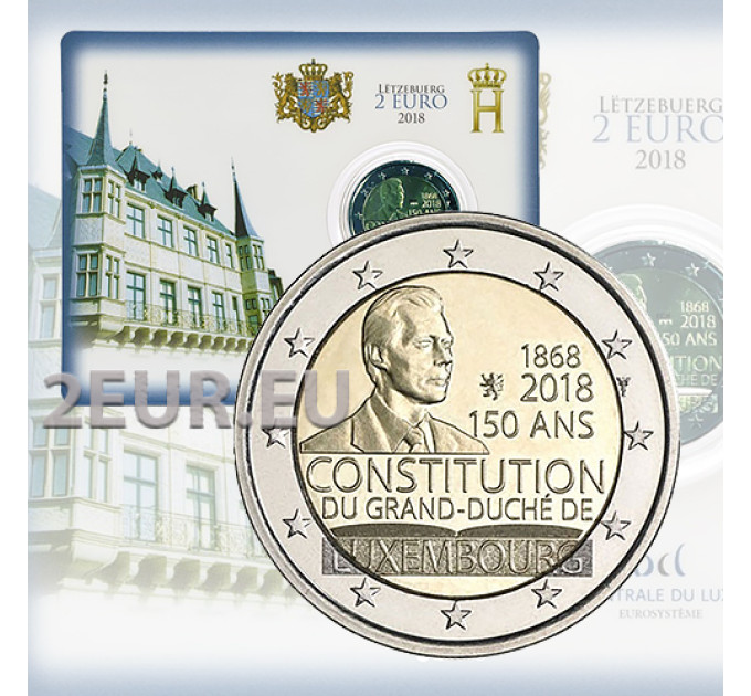 Luxembourg 2 euros BU 2018 - 150e anniversaire de la Constitution luxembourgeoise