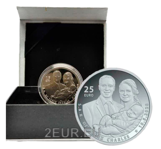 Luxembourg 25 euros argent Proof 2020 - Naissance du Prince Charles
