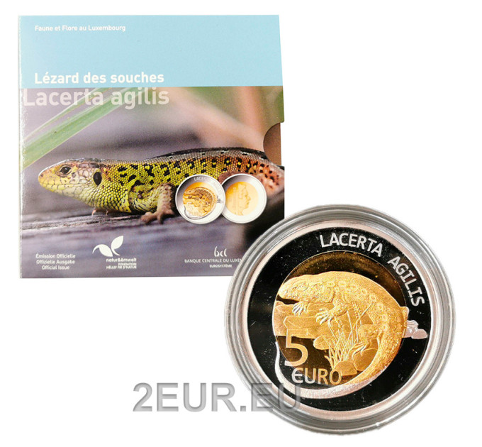 Luxembourg 5 euros argent Proof 2021 - Lacerta