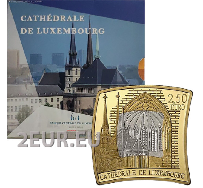 Luxembourg 2,5 euros argent PROOF 2023 - Cathédrale Notre-Dame