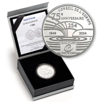 Luxembourg 25 euros argent Proof 2024 - 75e anniversaire du Conseil de l'Europe