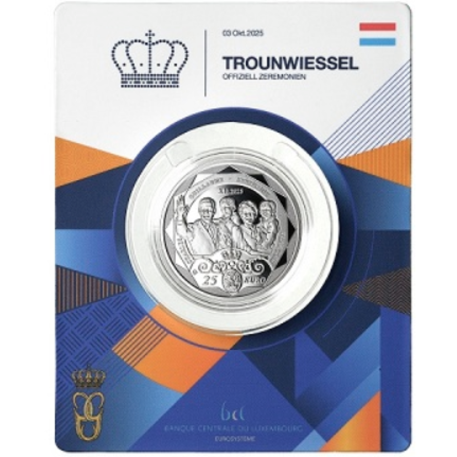 Luxembourg 25 euros argent Proof 2026 - ÉVÉNEMENTS IMPORTANTS LIÉS À LA DYNASTIE