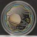 Luxembourg 25 euros argent Proof 2026 - Le système solaire - Saturne