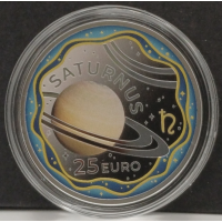 Luxembourg 25 euros argent Proof 2026 - Le système solaire - Saturne