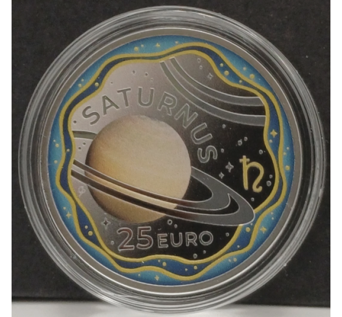 Luxembourg 25 euros argent Proof 2026 - Le système solaire - Saturne