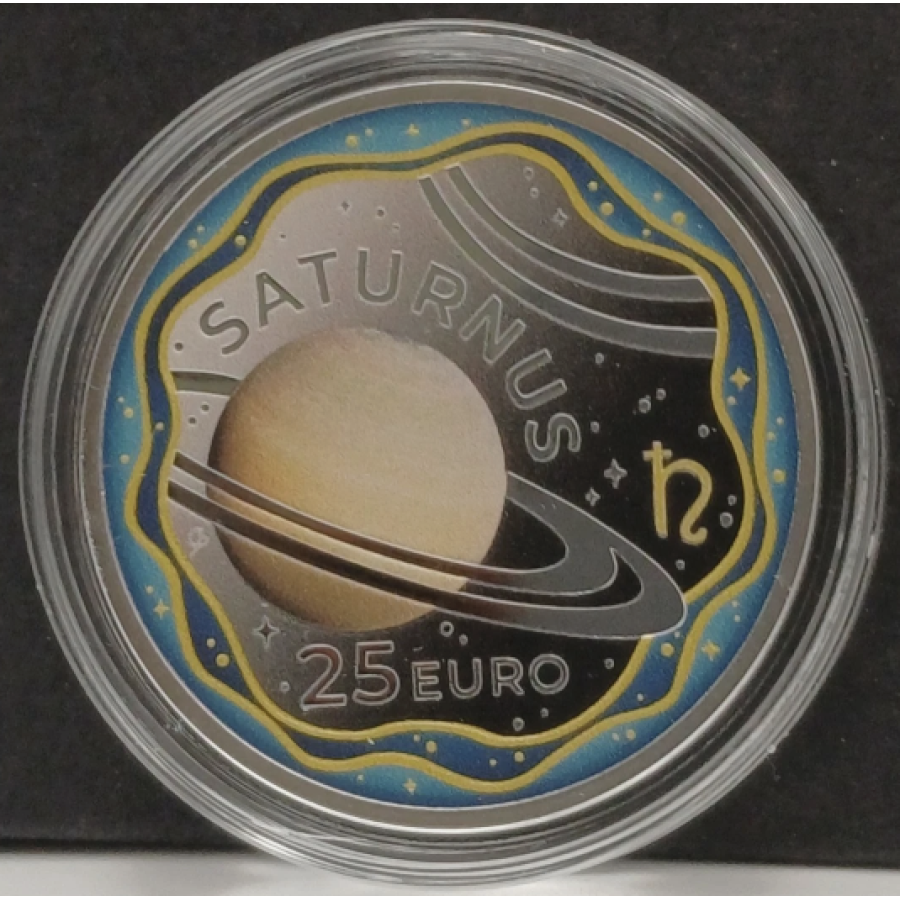 Luxembourg 25 euros argent Proof 2026 - Le système solaire - Saturne
