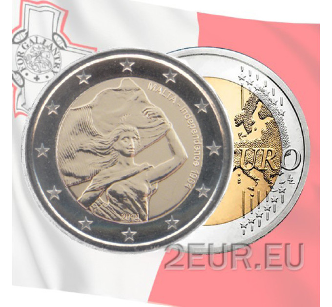 Malte 2 euros UNC 2014 - Indépendance 1964