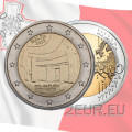 Malte 2 euros UNC 2022 - Hypogée de Hal Saflieni