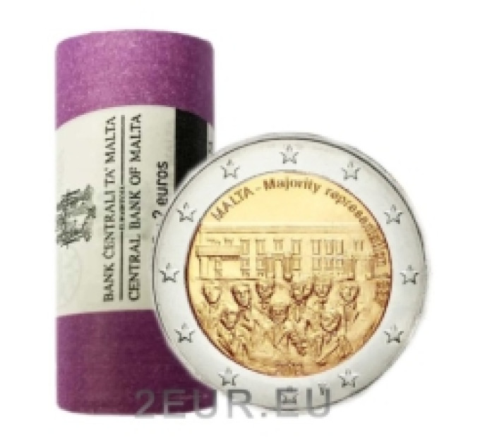 Malte 2 euros UNC rouler 2012 - 1887 Représentation majoritaire