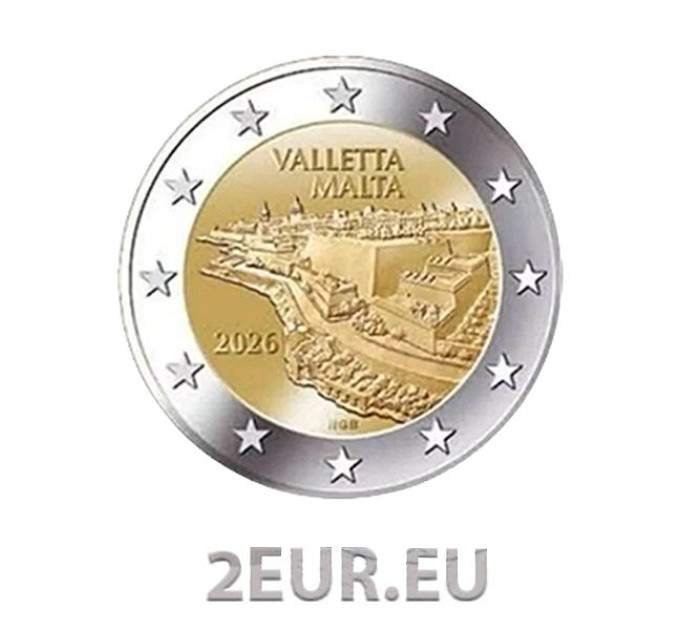 Malte 2 euros UNC 2026 - La Valette