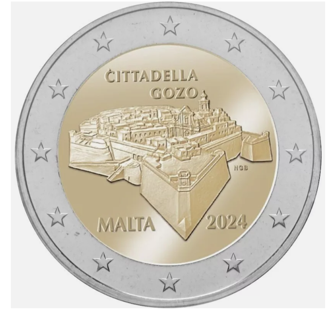 Malte 2 euros UNC 2024 - Citadelle de Gozo