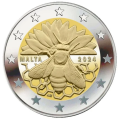 Malte 2 euros UNC 2024 - Abeille maltaise