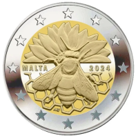 Malte 2 euros UNC 2024 - Abeille maltaise