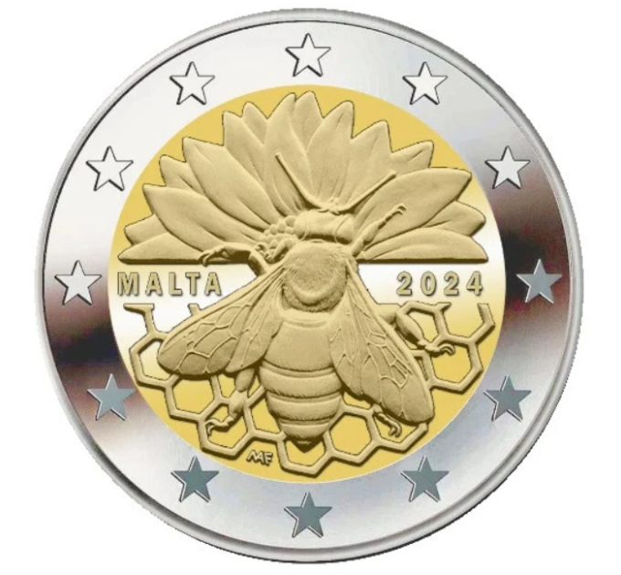 Malte 2 euros UNC 2024 - Abeille maltaise