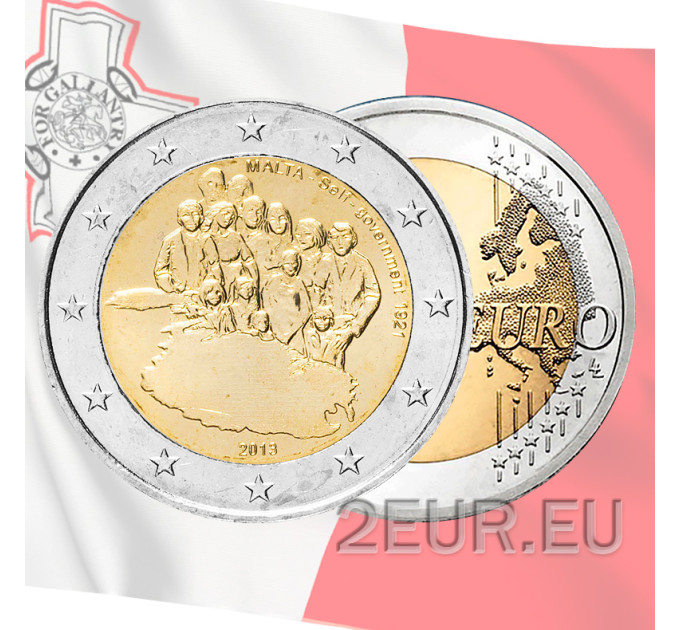 Malte 2 euros UNC 2013 - Gouvernement autonome 1921