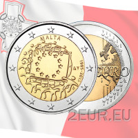 Malte 2 euros UNC 2015 - 30e anniversaire du drapeau de l'UE