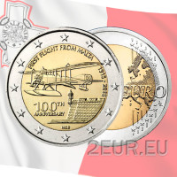Malte 2 euros UNC 2015 - Centenaire du premier vol