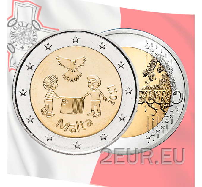 Malte 2 euros UNC 2017 - Solidarité et Paix