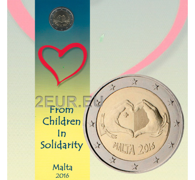 Malte 2 euros BU 2016 - La Solidarité par l'Amour