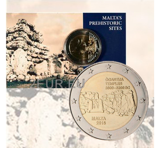 Malte 2 euros BU 2016 - Temples de Ggantija à Gozo