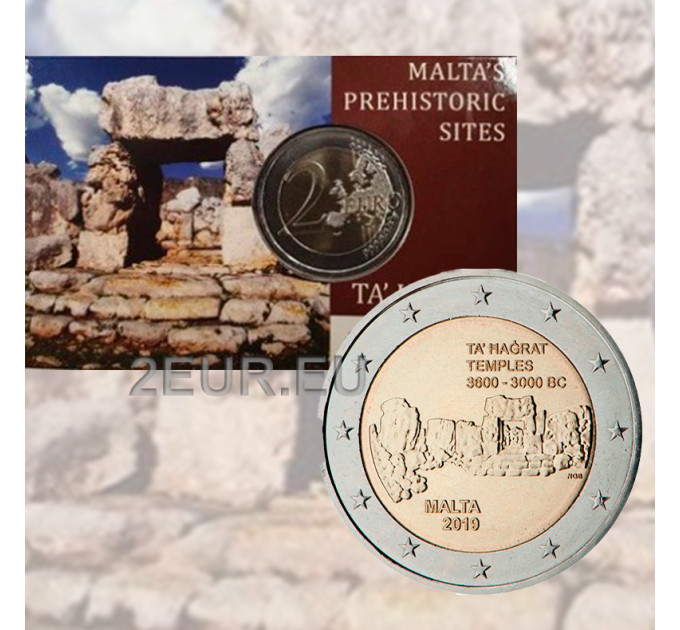 Malte 2 euros BU 2019 - Temples de Ta Hagrat