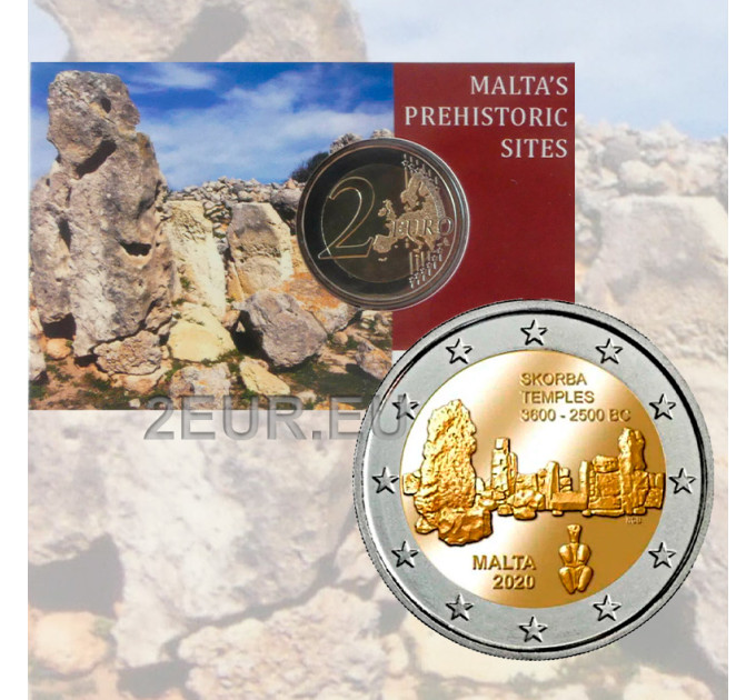 Malte 2 euros BU 2020 - Temples de Skorba