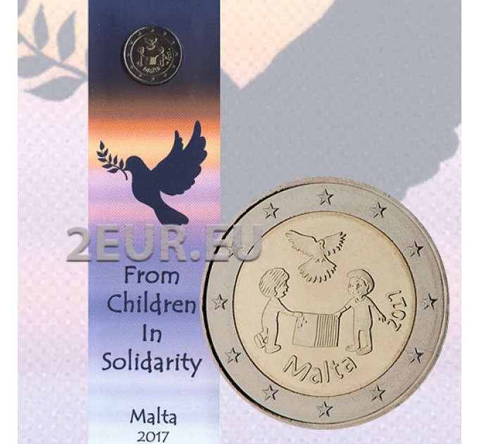 Malte 2 euros BU 2017 - Solidarité et Paix  