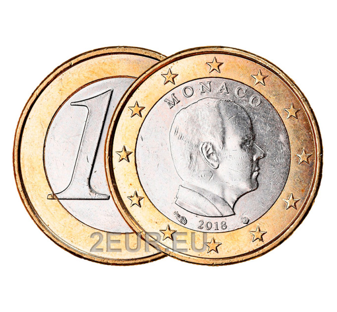 Monaco 1 euro UNC 2018 - Prince Albert II