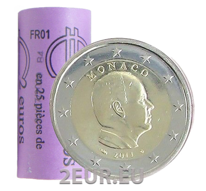 Monaco 2 euros Rouleau 2011