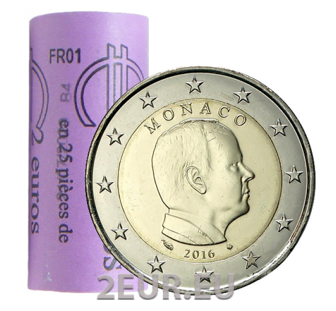 Monaco 2 euros Rouleau 2016