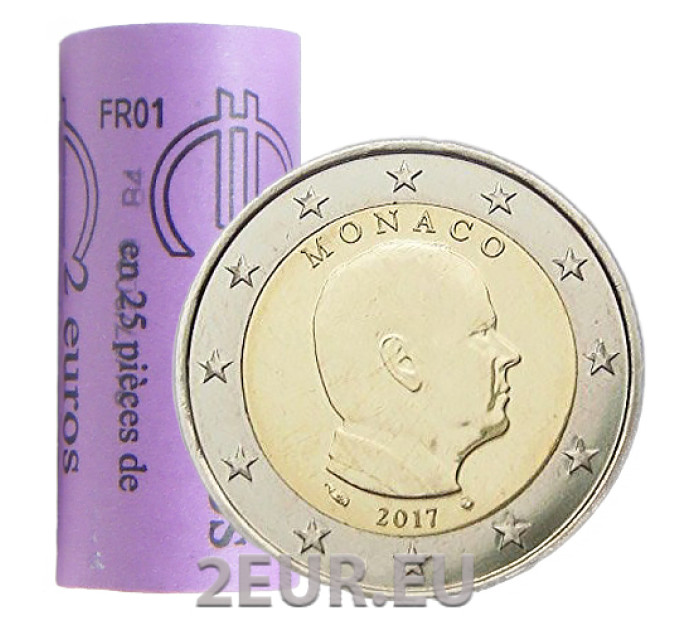 Monaco 2 euros Rouleau 2017