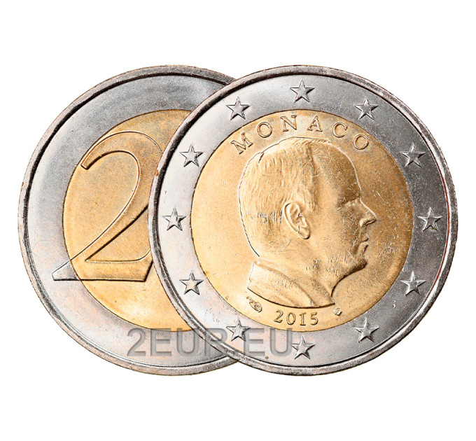 Monaco 2 euros UNC 2015 - Prince Albert II