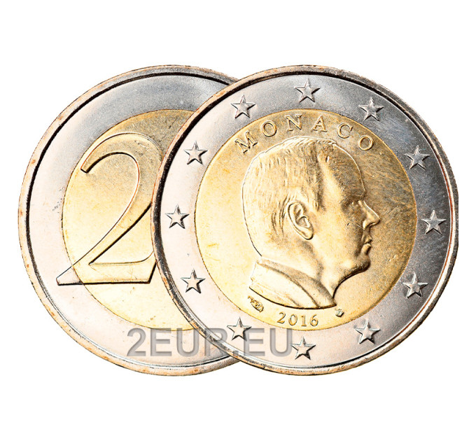 Monaco 2 euros UNC 2016 - Prince Albert II