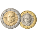 Monaco 1 et 2 euros UNC 2025 - Prince Albert II