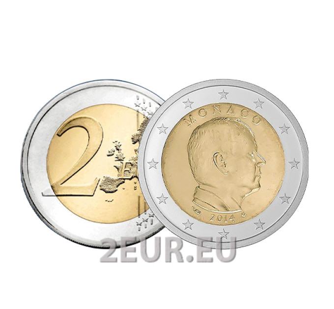 Monaco 2 euros UNC 2014 - Prince Albert II