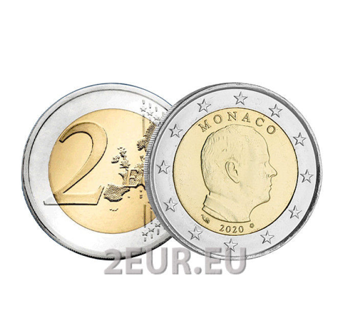 Monaco 2 euros UNC 2020 - Prince Albert II