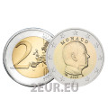 Monaco 2 euros UNC 2023 - Prince Albert II
