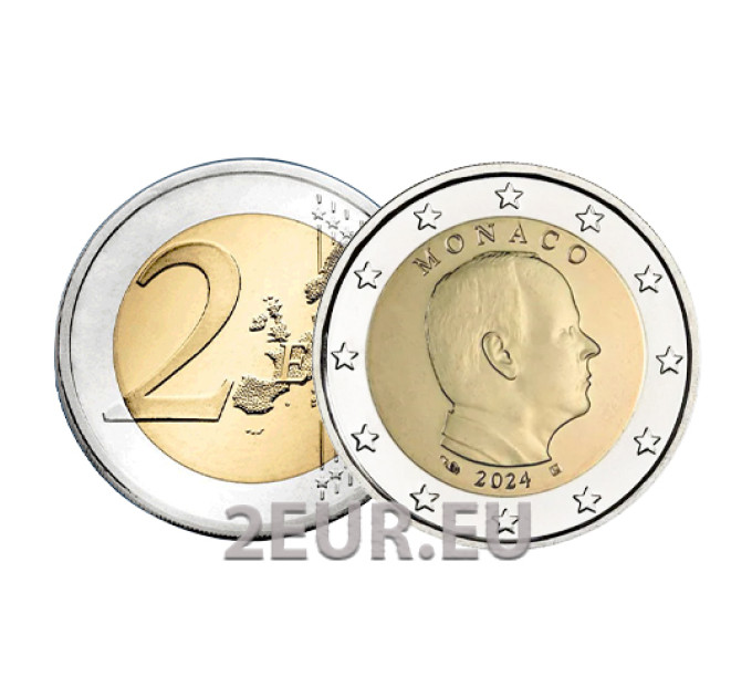 Monaco 2 euros UNC 2024 - Prince Albert II