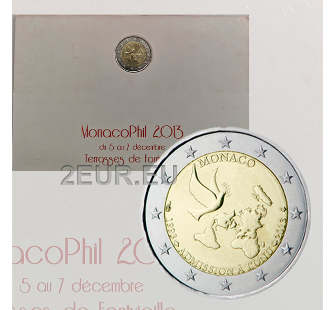 Monaco 2 euros BU 2013 - 20ème Anniversaire de l'adhésion à l'ONU  