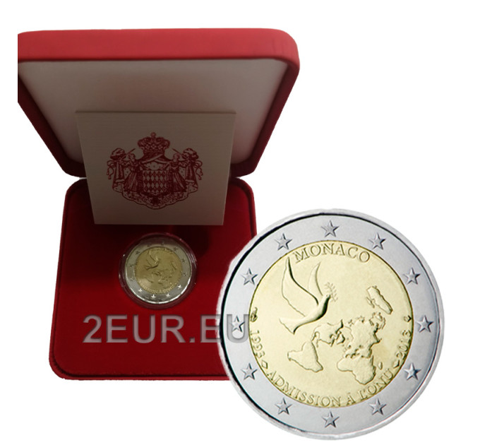 Monaco 2 euros BU 2013 - 20ÈME ANNIVERSAIRE D'ADHÉSION À L'ONU