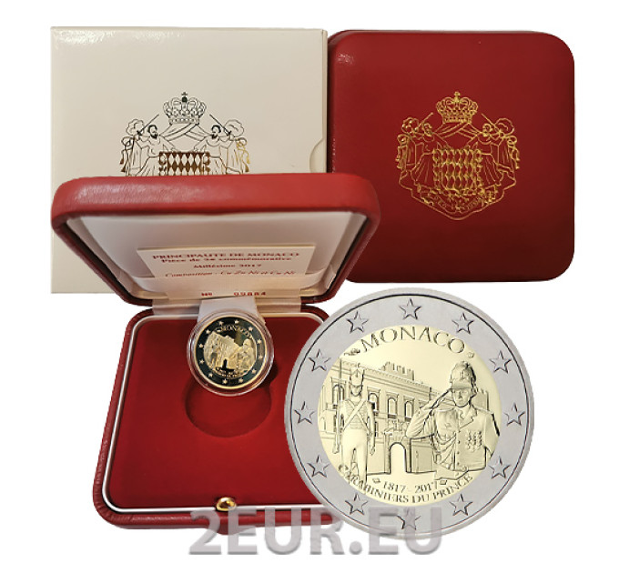 Monaco 2 euros BE 2017 - 200 ans depuis la fondation des Carabiniers Princiers